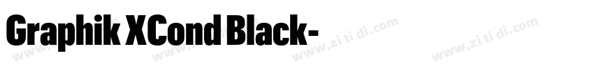 Graphik XCond Black字体转换